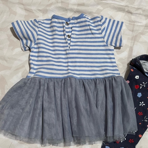 🌻3/25$ Lily & Jack baby girl bunny 🐰 set Tulle top and pants 6-12 months - Picture 3 of 6